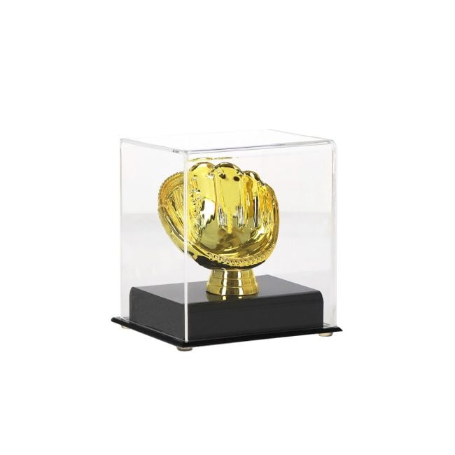 ACRYLIC GOLD GLOVE BASEBALL DISPLAY