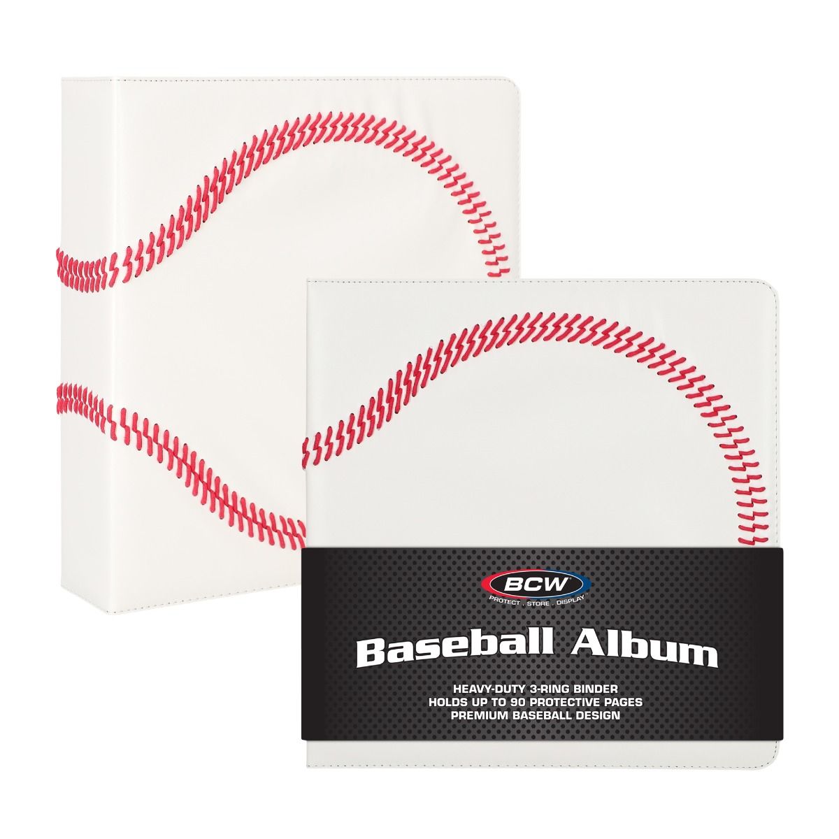 3" ALBUM - BASEBALL ALBUM - PREMIUM - WHITE