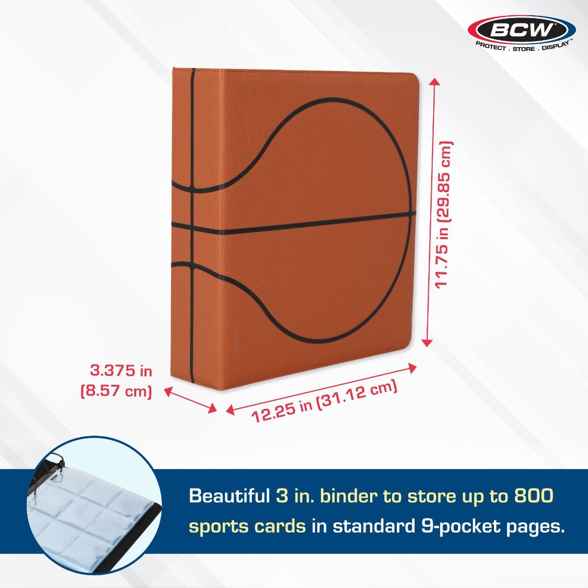 3" ALBUM - BASKETBALL ALBUM - PREMIUM - BROWN