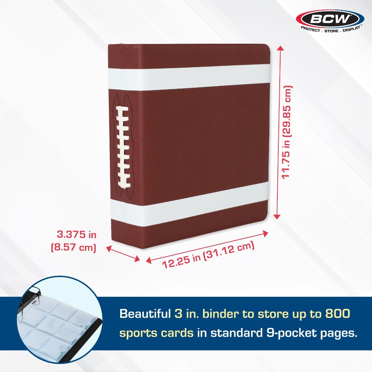 3" ALBUM - FOOTBALL ALBUM - PREMIUM - BROWN