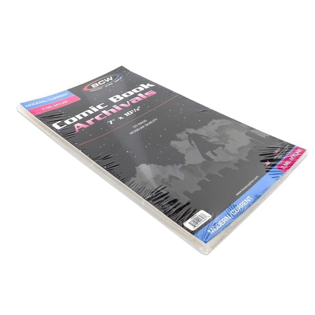CURRENT/MODERN COMIC MYLAR - 2 MIL - 7 X 10 1/2