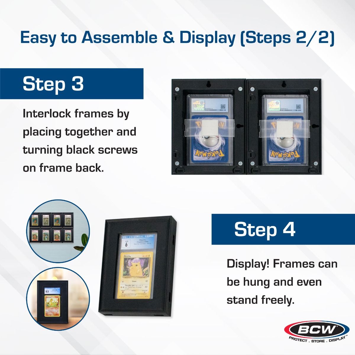 INTERLOCKING CARD FRAME-GRADED