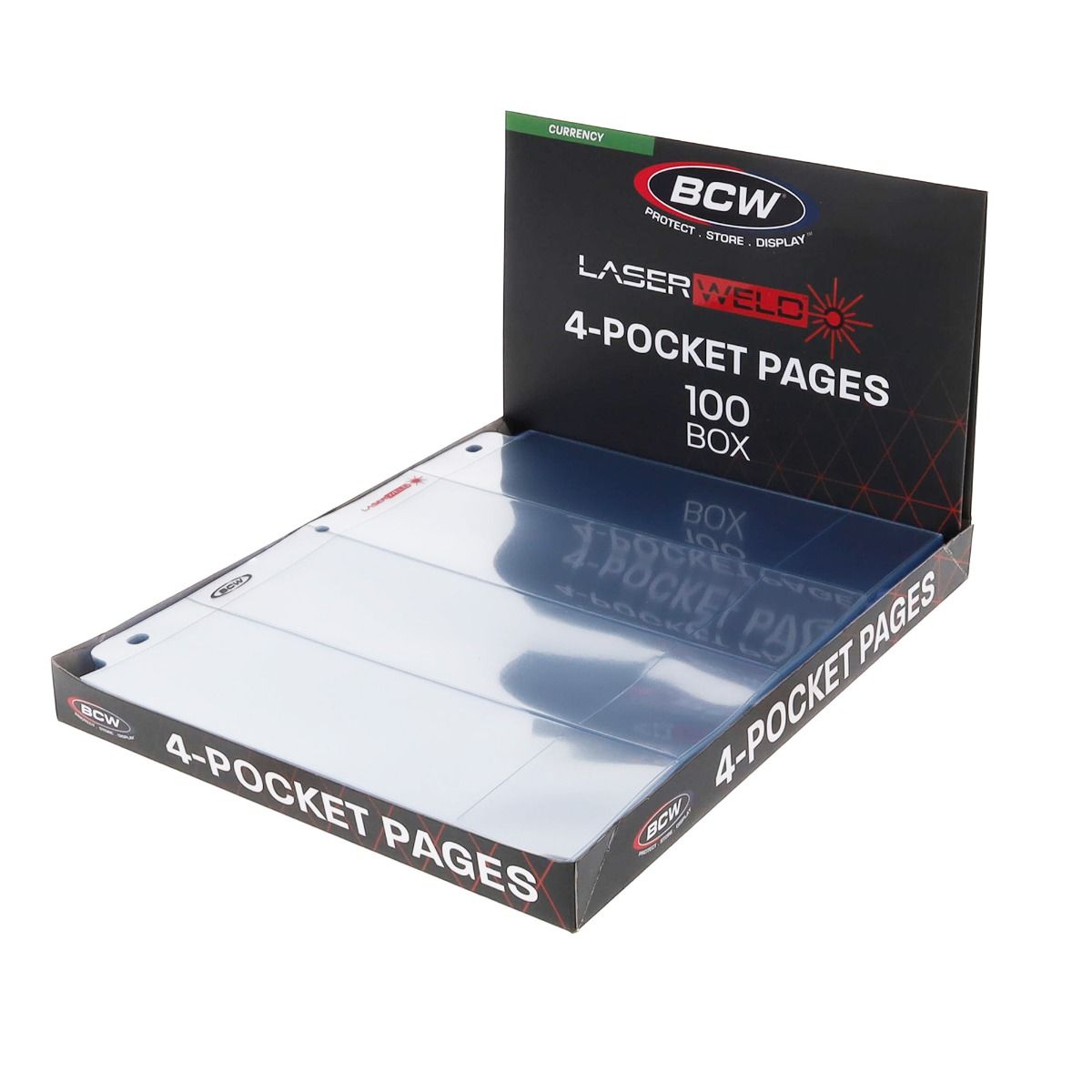 LaserWeld® 4-Pocket Currency Page (100 CT. Box)