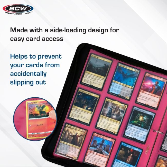 SIDE LOADING 18-POCKET PRO PAGES - PINK