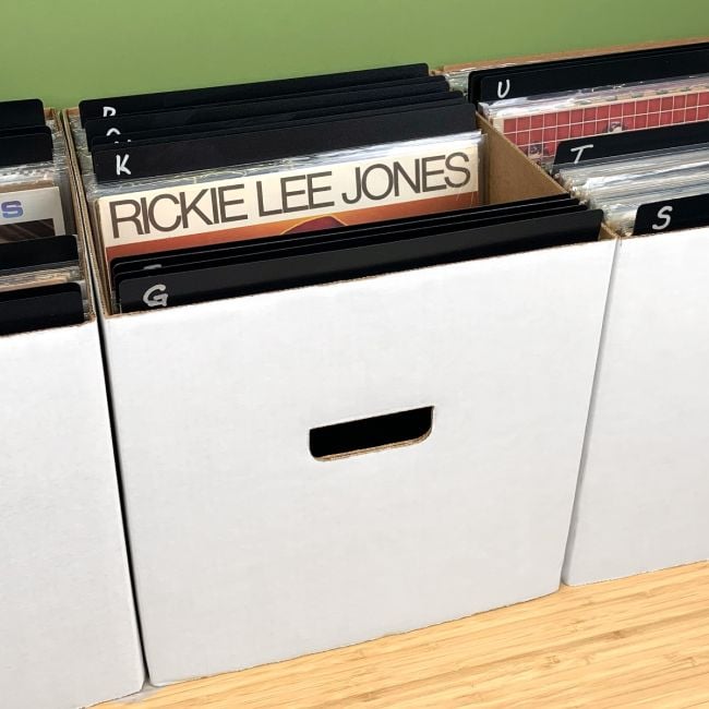 12 INCH RECORD DIVIDERS - MEDIUM - BLACK