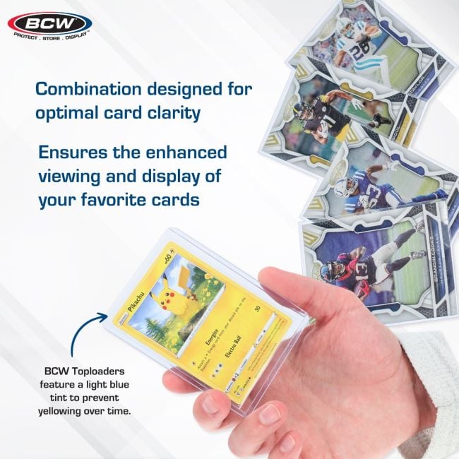 CARD SLEEVES - TOPLOAD HOLDER STANDARD SIZE 100 CT PACK