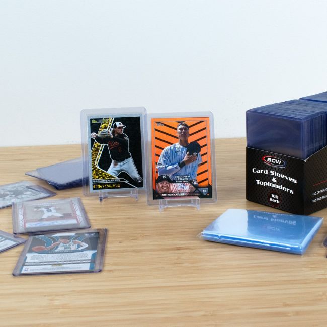CARD SLEEVES - TOPLOAD HOLDER STANDARD SIZE 100 CT PACK