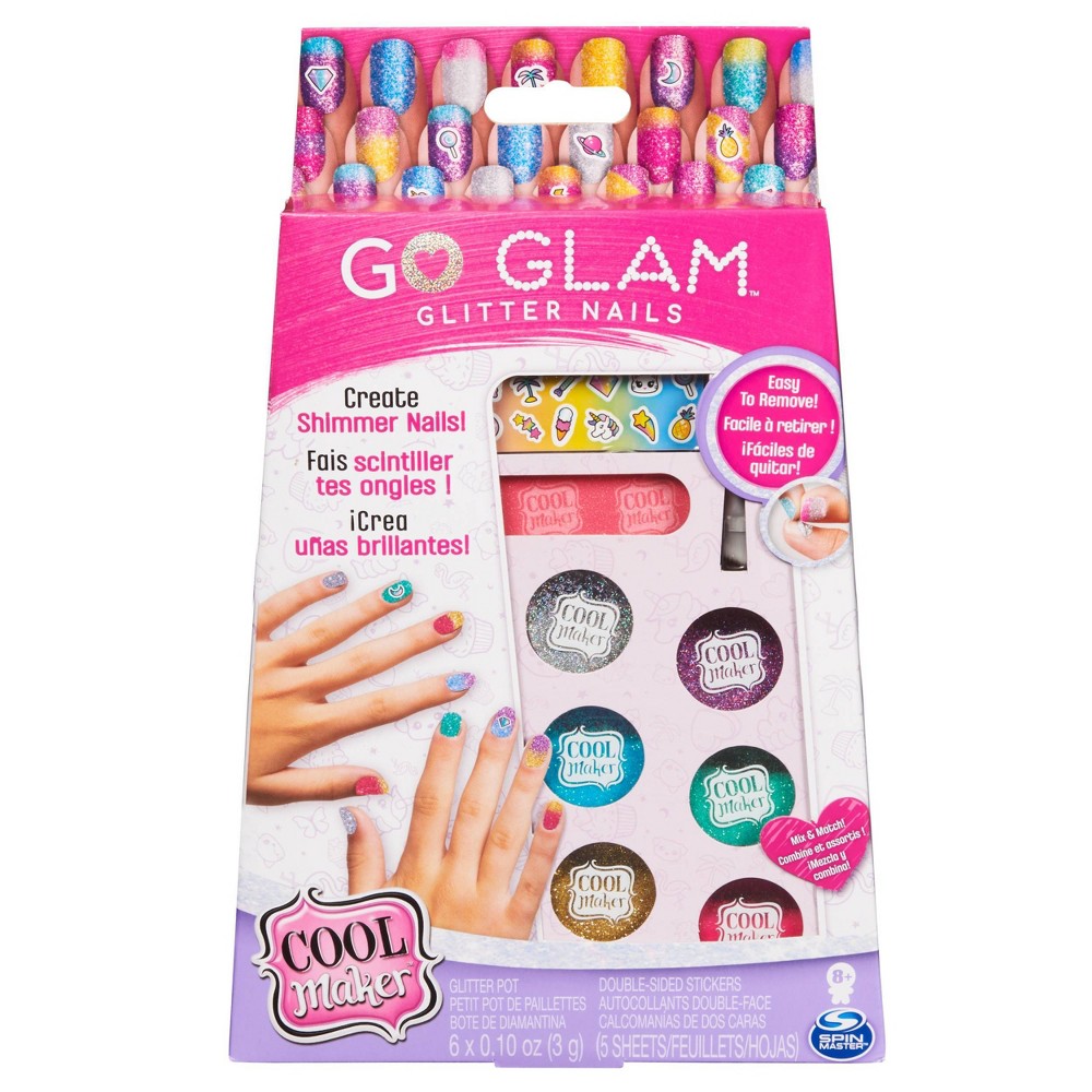 Cool Maker GO GLAM Glitter Nails DIY Activity Kit for 5 Manicures for Kids Aged 8 and up