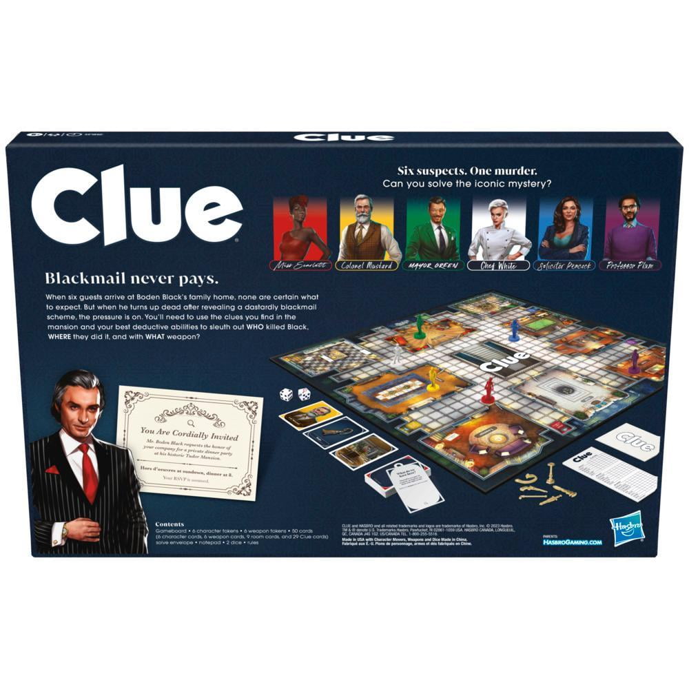 Clue Classic Mystery Board Game for Kids and Family Ages 8 and Up, 2-6 Players