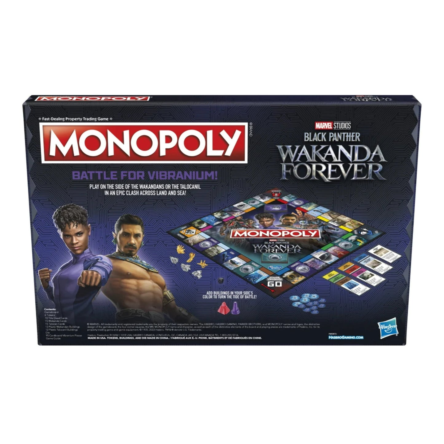 Monopoly: Marvel Studios' Black Panther: Wakanda Forever Edition Board Game for 2-6 Players