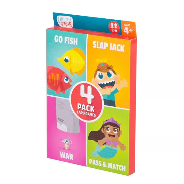 Chuckle & Roar Go Fish, Slap Jack, War and Pass & Match Classic Card Games