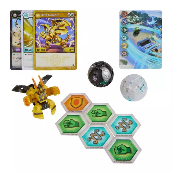 Bakugan Legends Demorc Ultra with Colossus and Barbetra Starter Pack Figures - 3pk