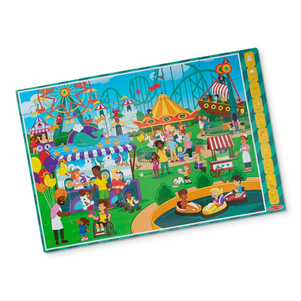 Melissa & Doug Fun at the Fair! A Day at the Fair Floor Puzzle - 48pc