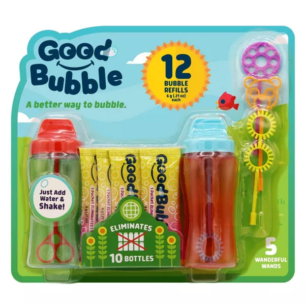Chuckle & Roar 2pk Good Bubble with 12 Bubble Refills