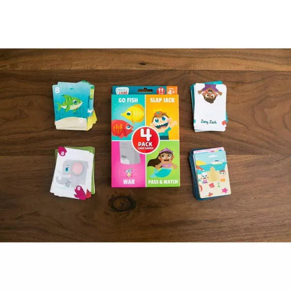 Chuckle & Roar Go Fish, Slap Jack, War and Pass & Match Classic Card Games