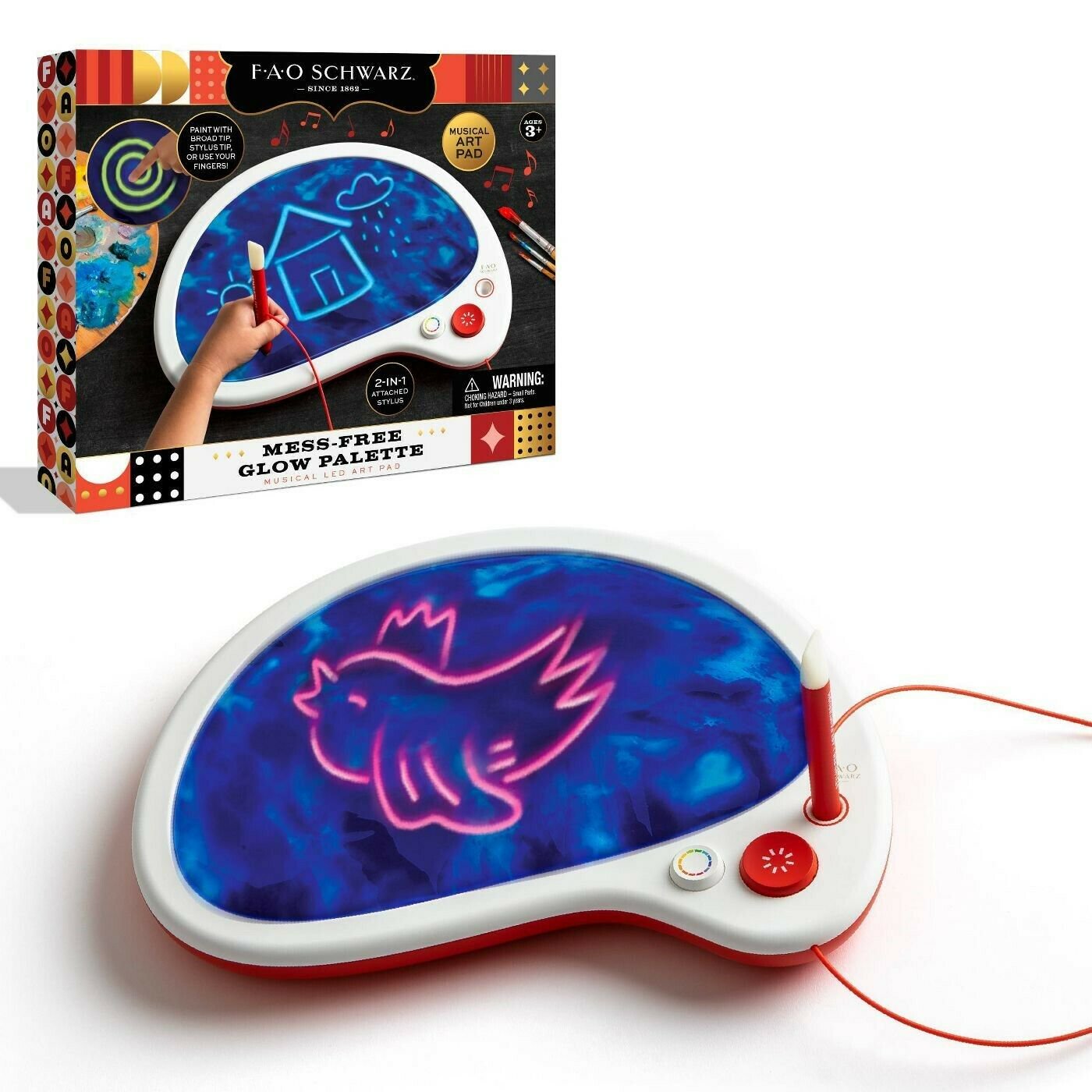Mess Free Drawing Glow Palette - FAO Schwarz