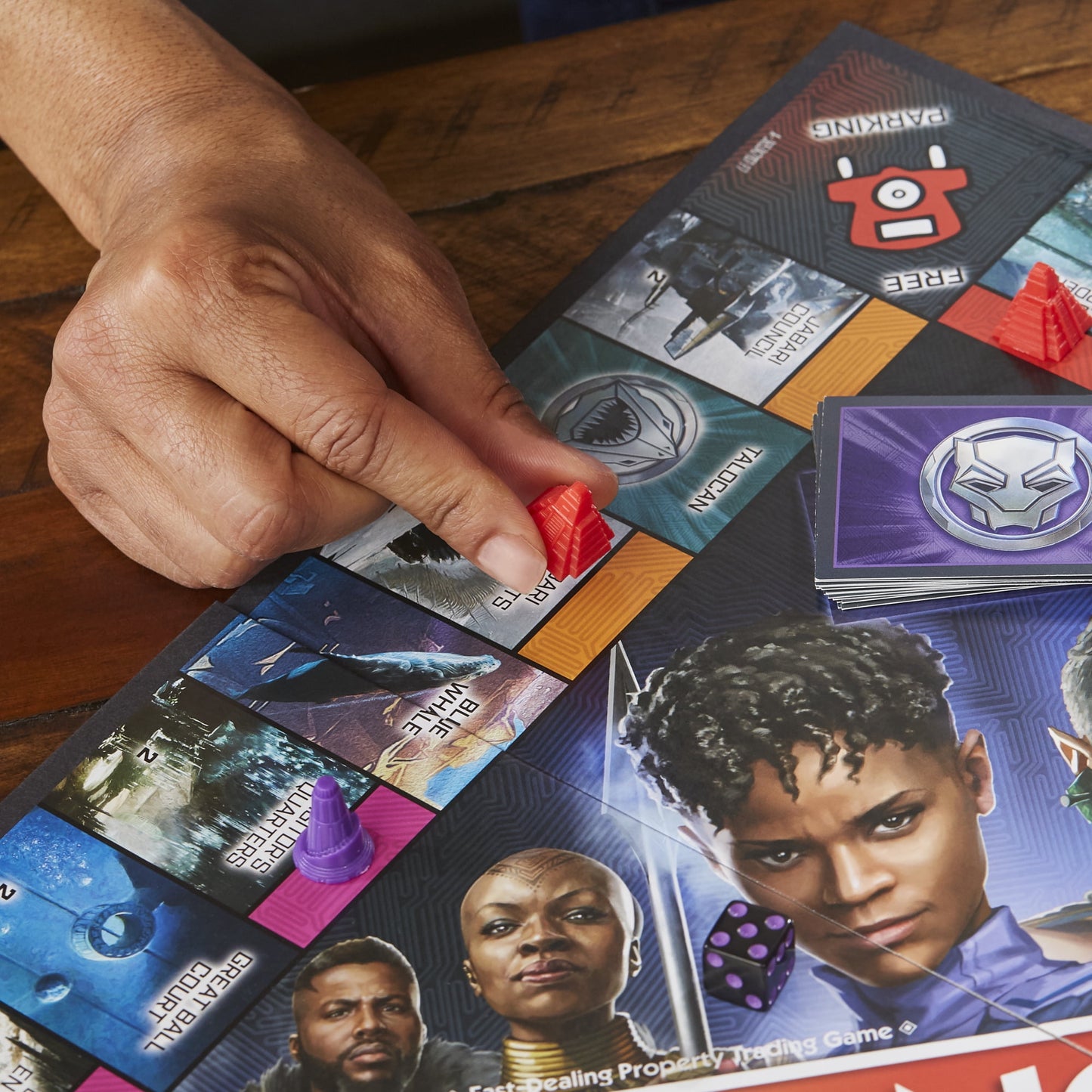 Monopoly: Marvel Studios' Black Panther: Wakanda Forever Edition Board Game for 2-6 Players