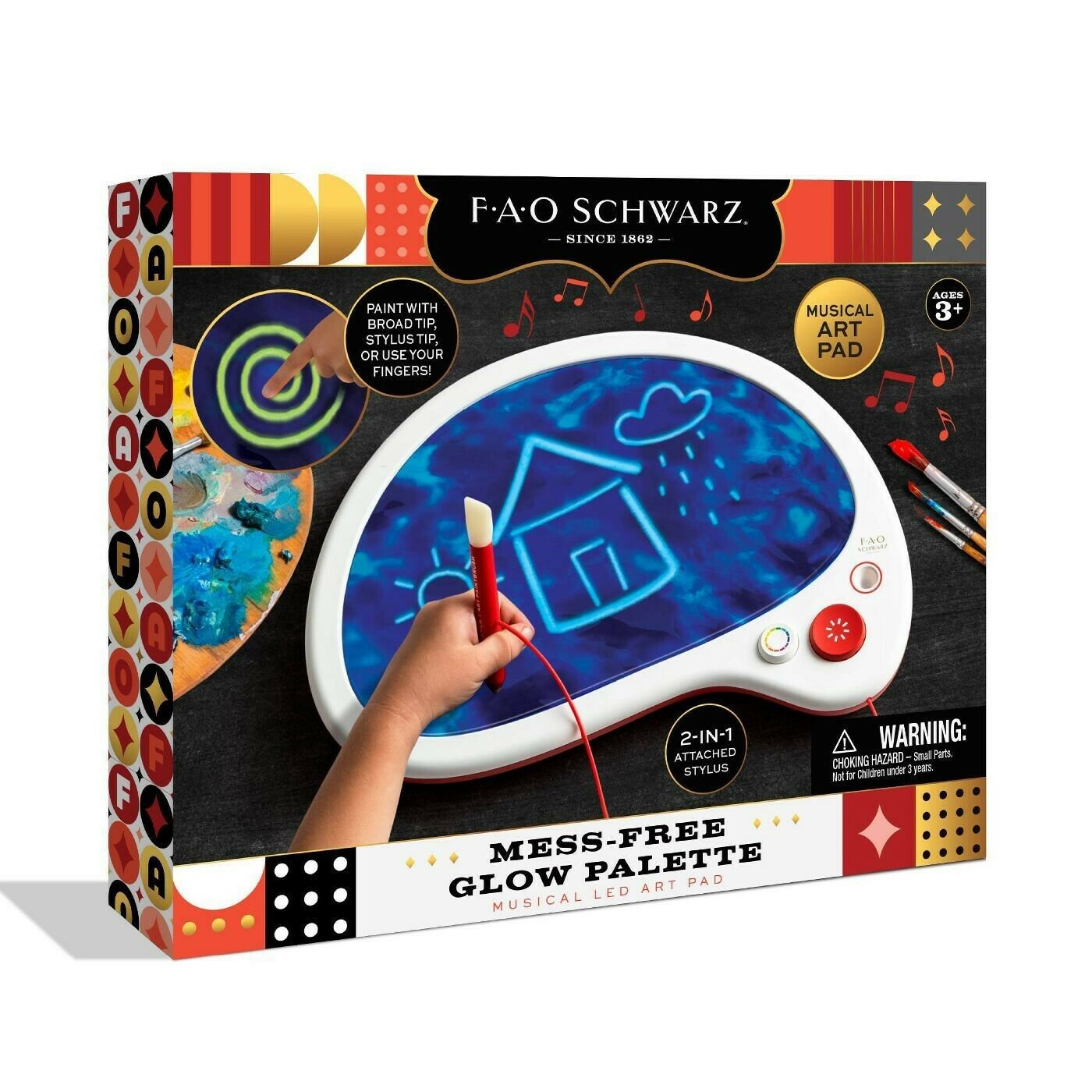 Mess Free Drawing Glow Palette - FAO Schwarz