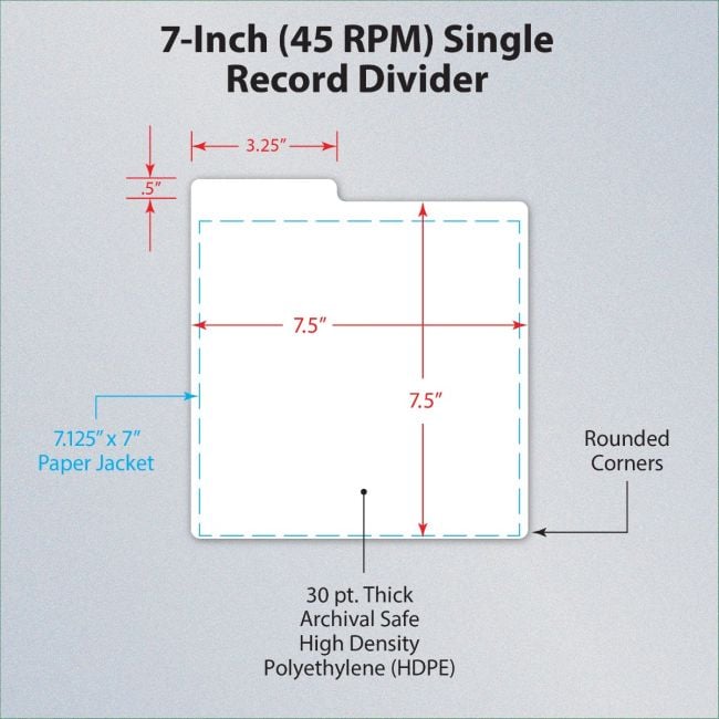 45 RPM RECORD DIVIDERS