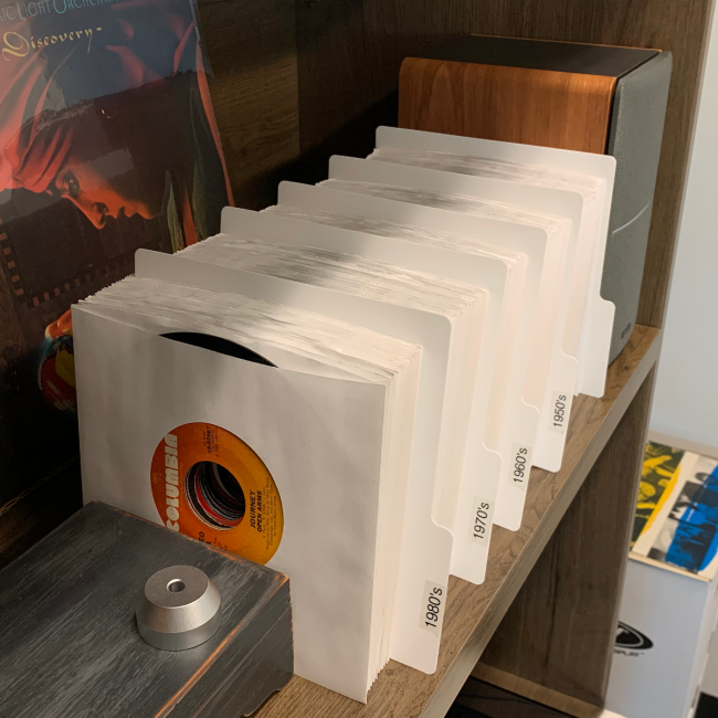 45 RPM RECORD DIVIDERS