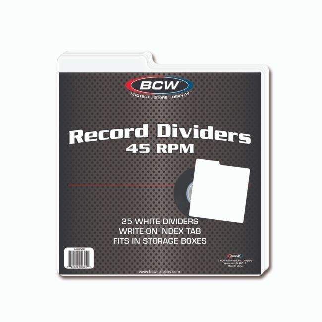 45 RPM RECORD DIVIDERS