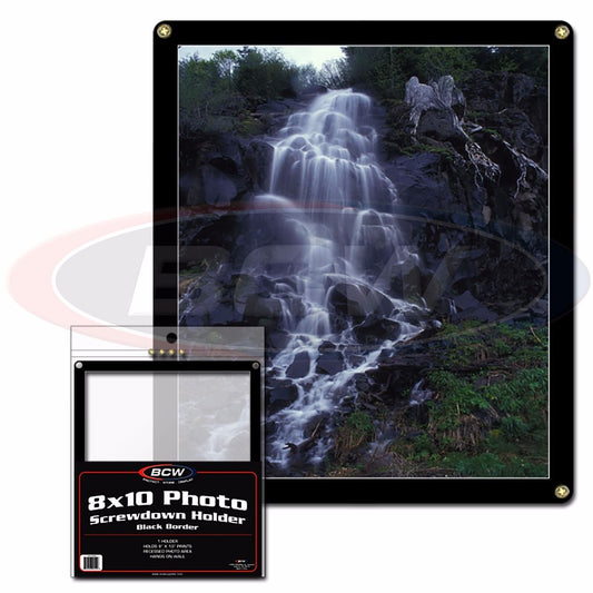 8 X 10 SCREWDOWN HOLDER - BLACK BORDER