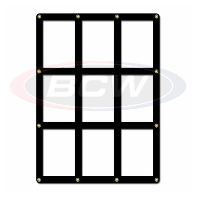 9 CARD SCREWDOWN HOLDER - BLACK BORDER