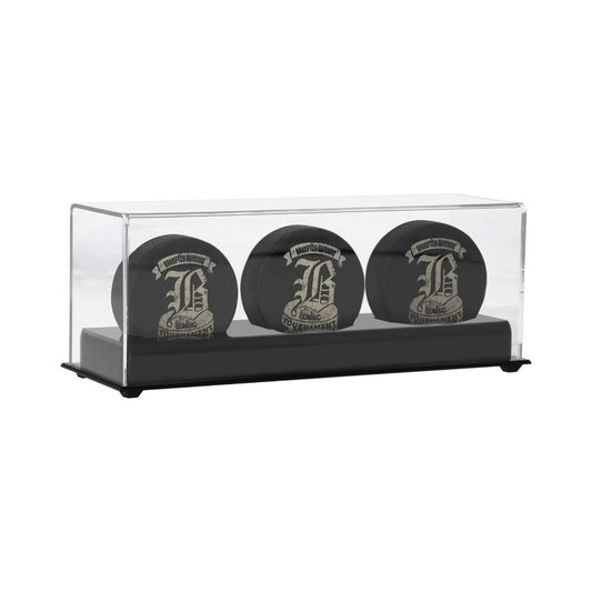 ACRYLIC BASE TRIPLE HOCKEY PUCK DISPLAY