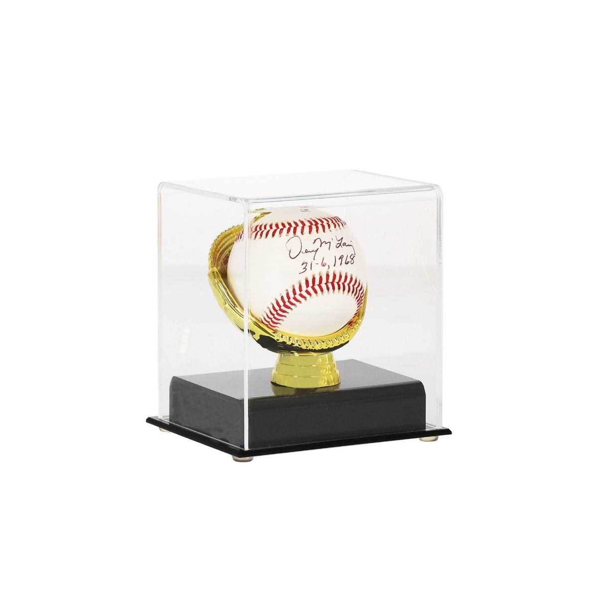 ACRYLIC GOLD GLOVE BASEBALL DISPLAY