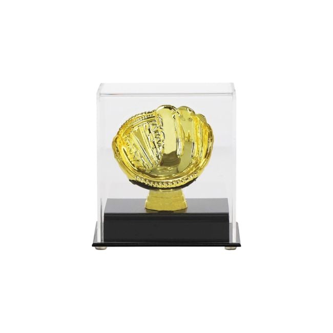 ACRYLIC GOLD GLOVE BASEBALL DISPLAY