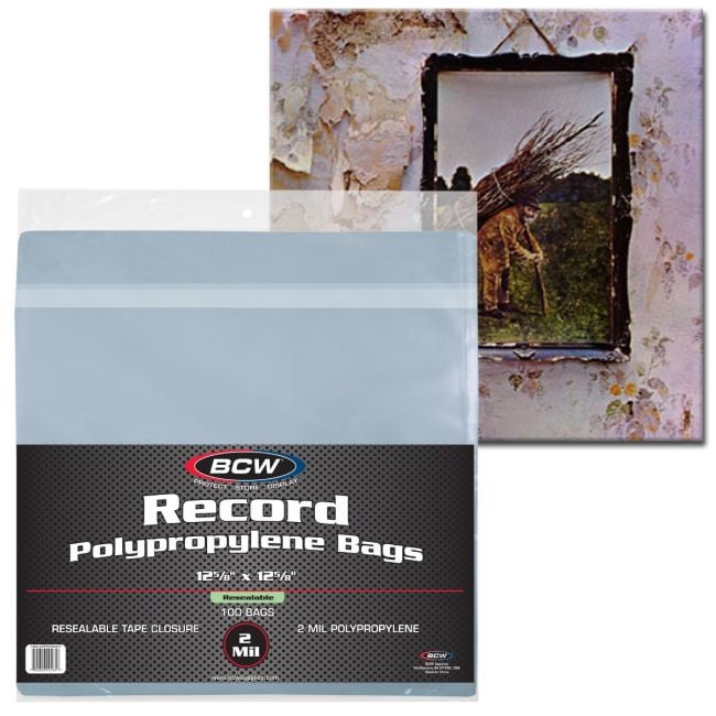 RESEALABLE 33 RPM BAGS - SNUG - 12 5/8 X 12 5/8 - 100ct