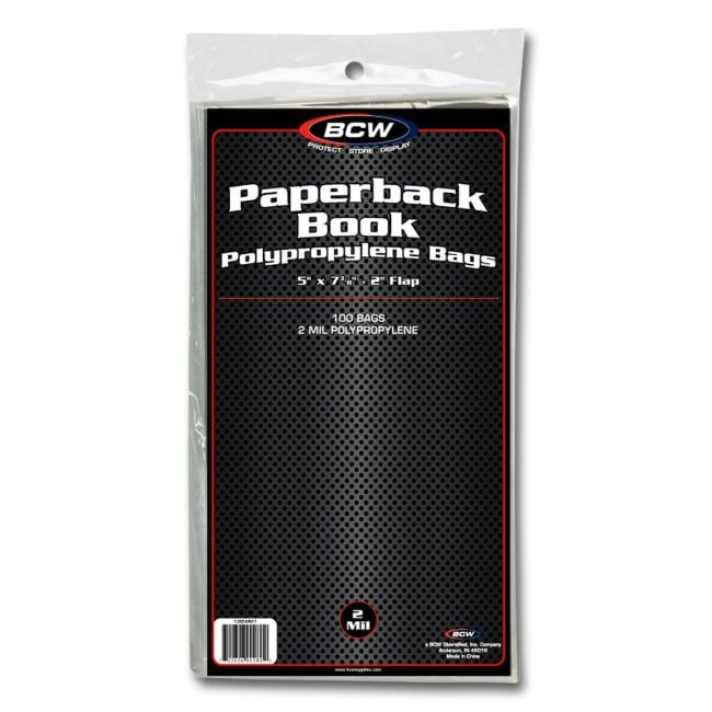 PAPERBACK BOOK BAGS 5 X 7 3/8