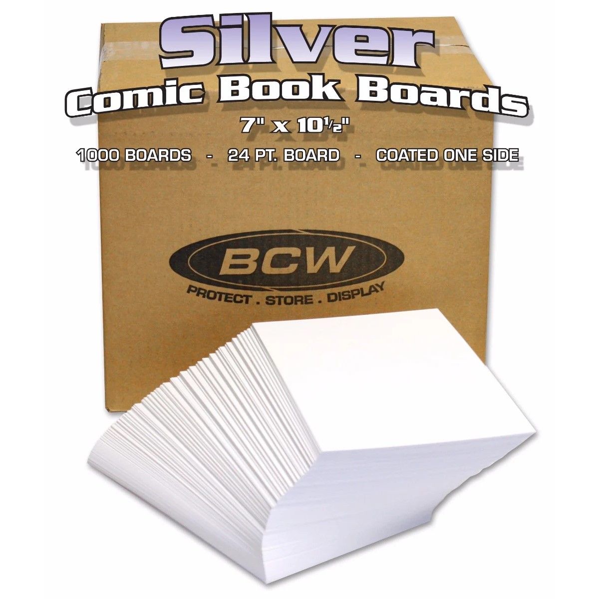 BULK SILVER AGE BACKING BOARDS - 7 X 10 1/2