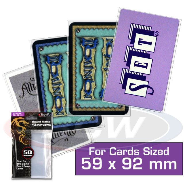 BOARD GAME SLEEVES - 59MM X 92MM