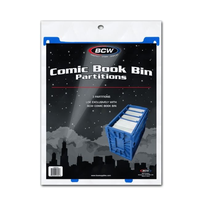 COMIC BOOK BIN PARTITION - BLUE