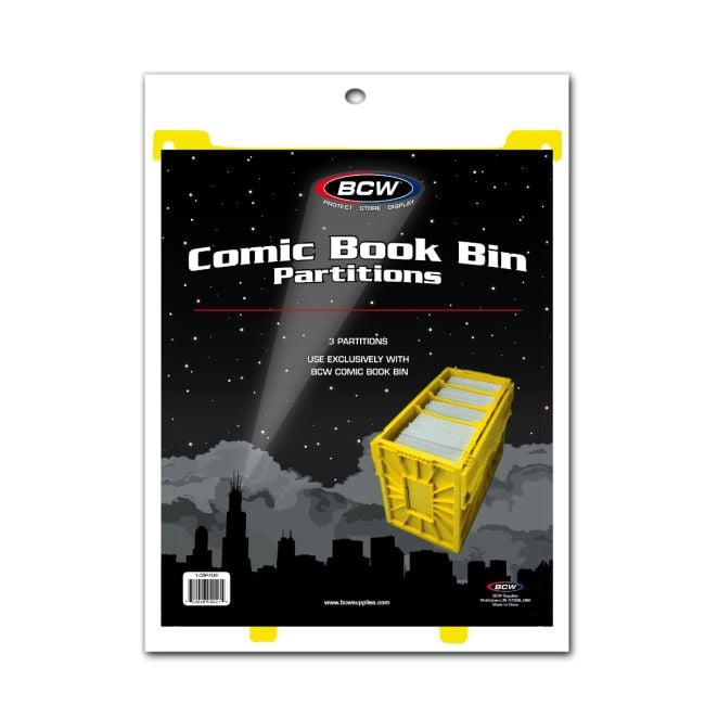 Comic Book Bin Partitions - Yellow