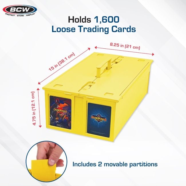 Collectible Card Bin - 1600 - Yellow