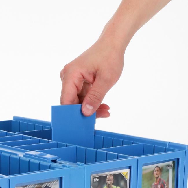 COLLECTIBLE CARD BIN PARTITIONS - BLUE