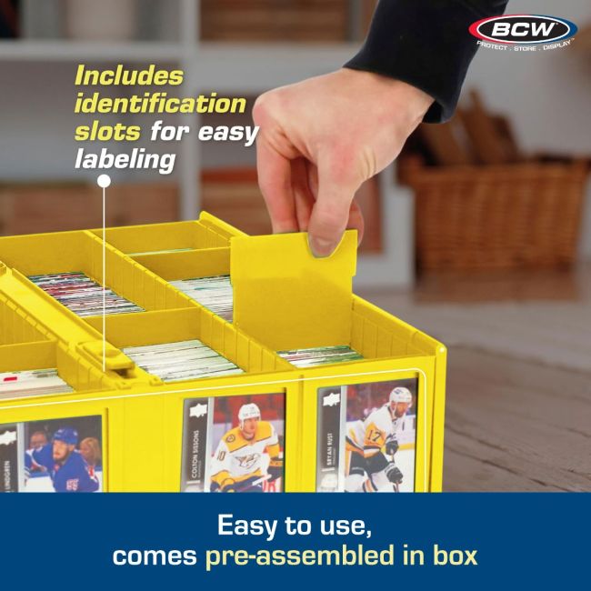 Collectible Card Bin - 3200 - Yellow