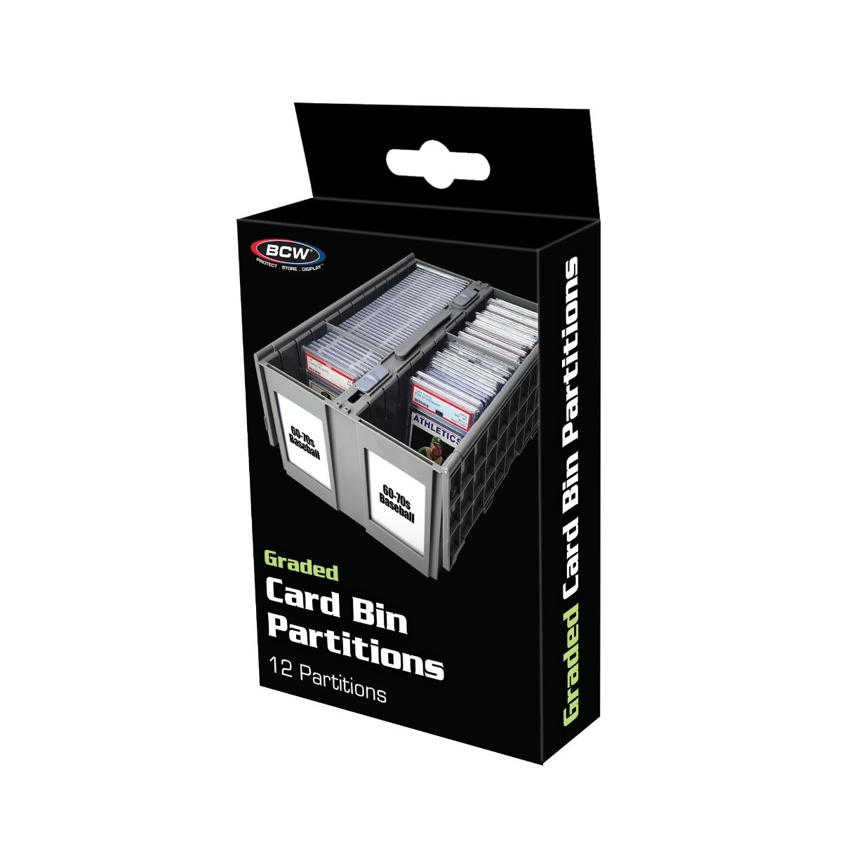 GRADED CARD BIN PARTITION - GRAY