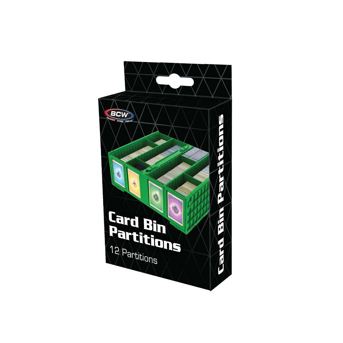 COLLECTIBLE CARD BIN PARTITIONS - GREEN