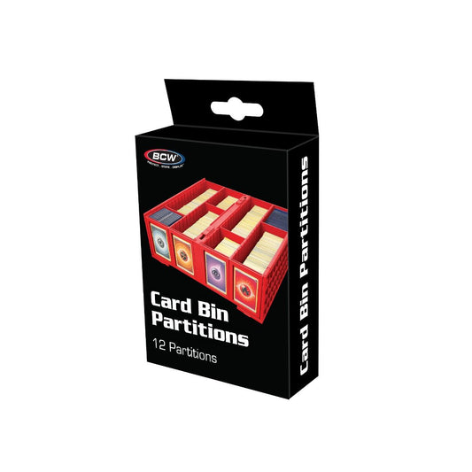 COLLECTIBLE CARD BIN PARTITIONS - RED