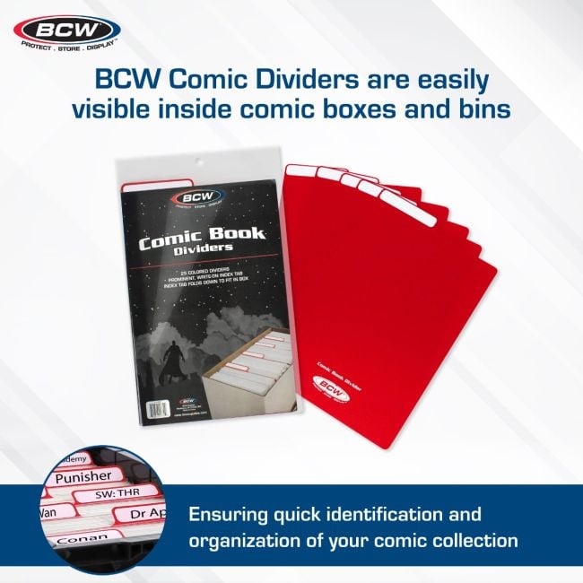 COMIC DIVIDERS - RED