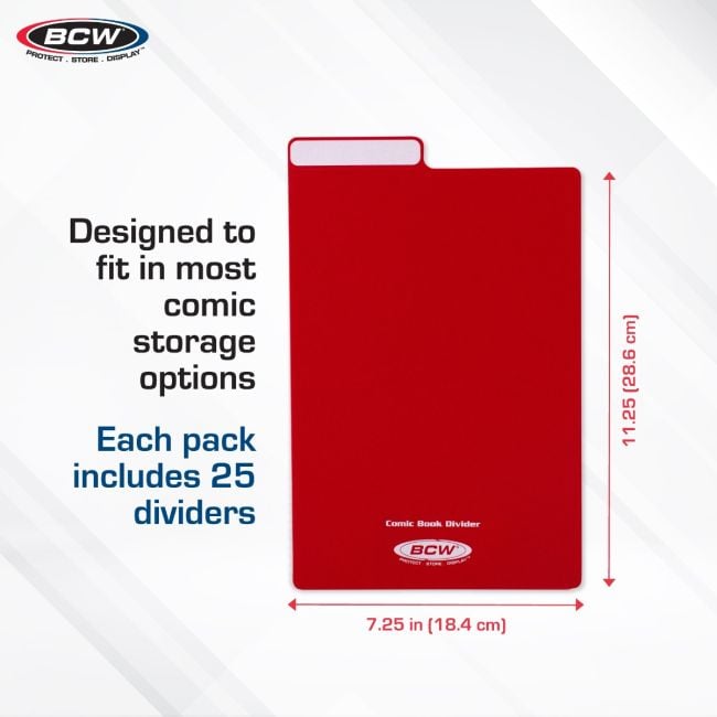 COMIC DIVIDERS - RED