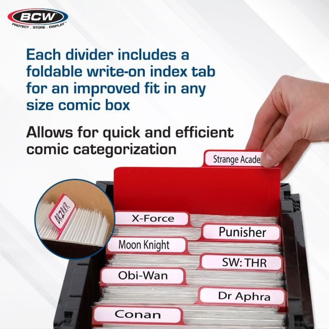 COMIC DIVIDERS - RED