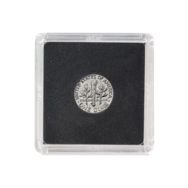 2X2 COIN SNAP - DIME - BLACK