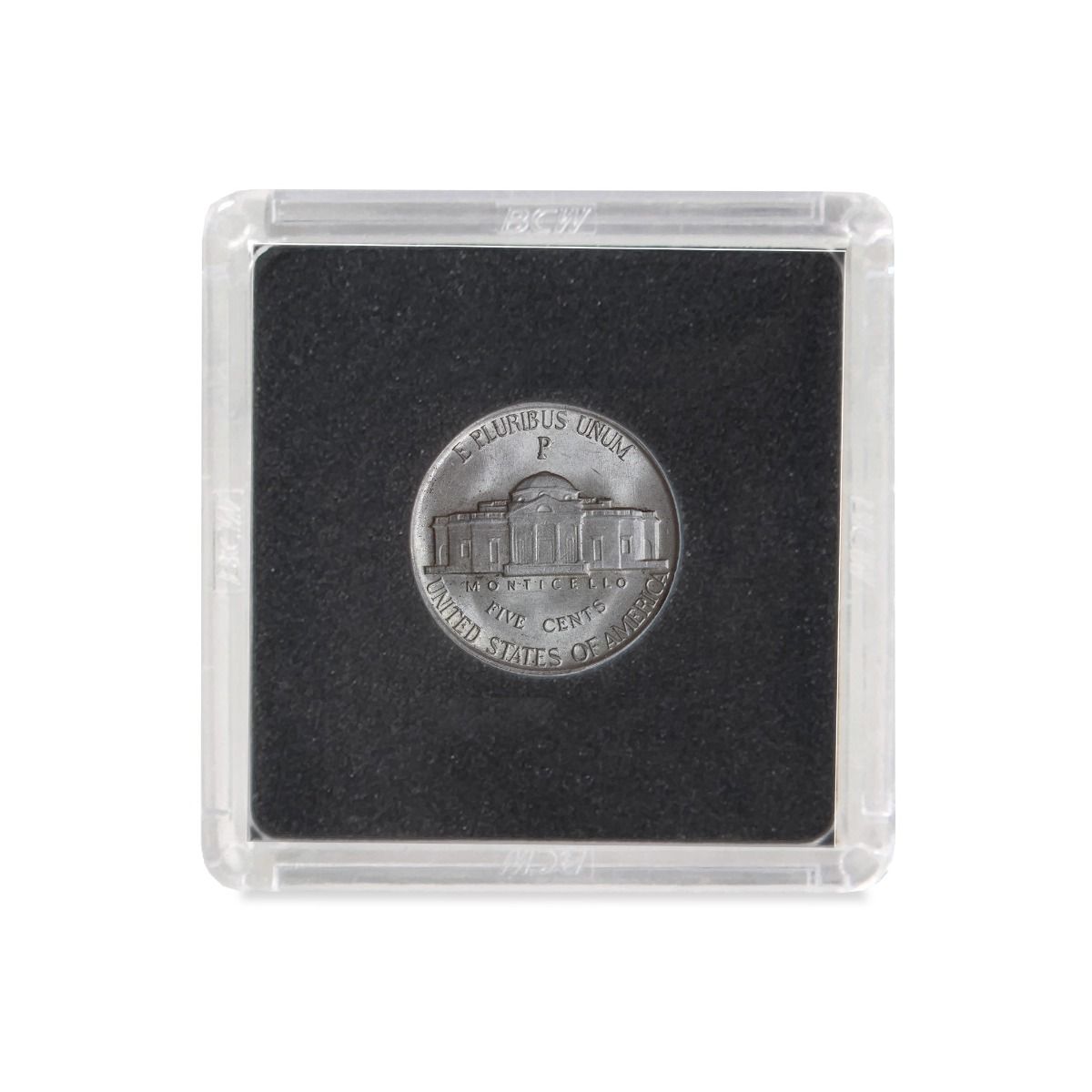 2X2 COIN SNAP - NICKEL - BLACK