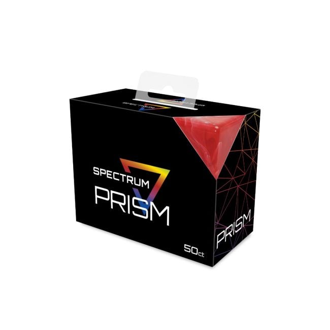 BCW - DECK CASE - PRISM-50 - CARNELIAN RED