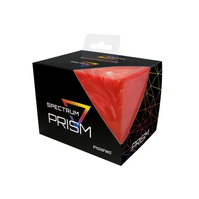 BCW - DECK CASE - PRISM - MARBLED - CARNELIAN RED