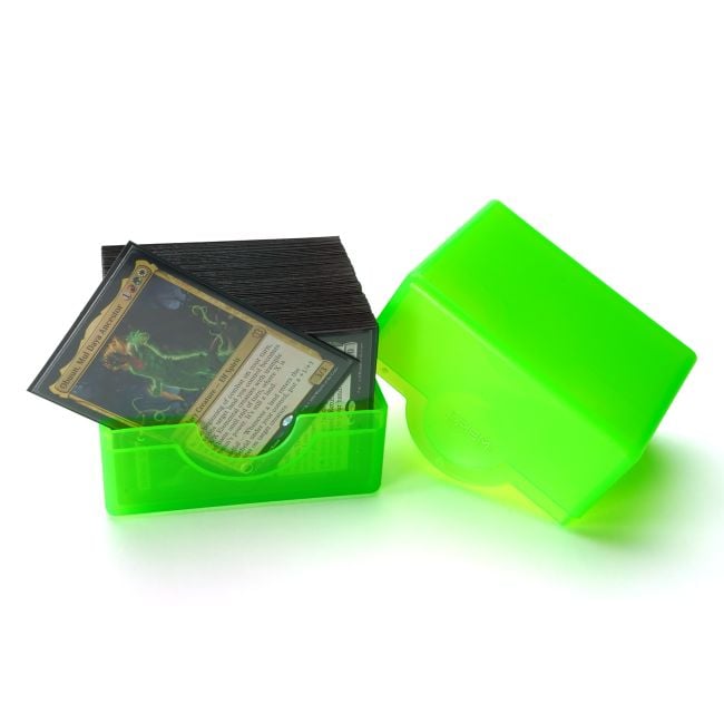 BCW - DECK CASE - PRISM - POLISHED - LIME GREEN